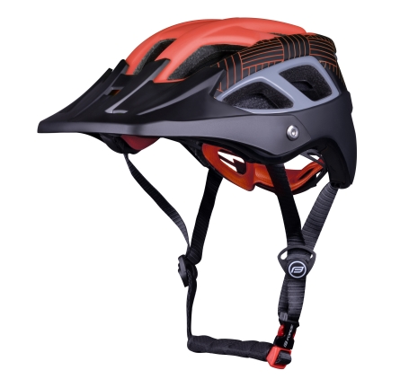 helmet FORCE AVES MTB, red-black matt