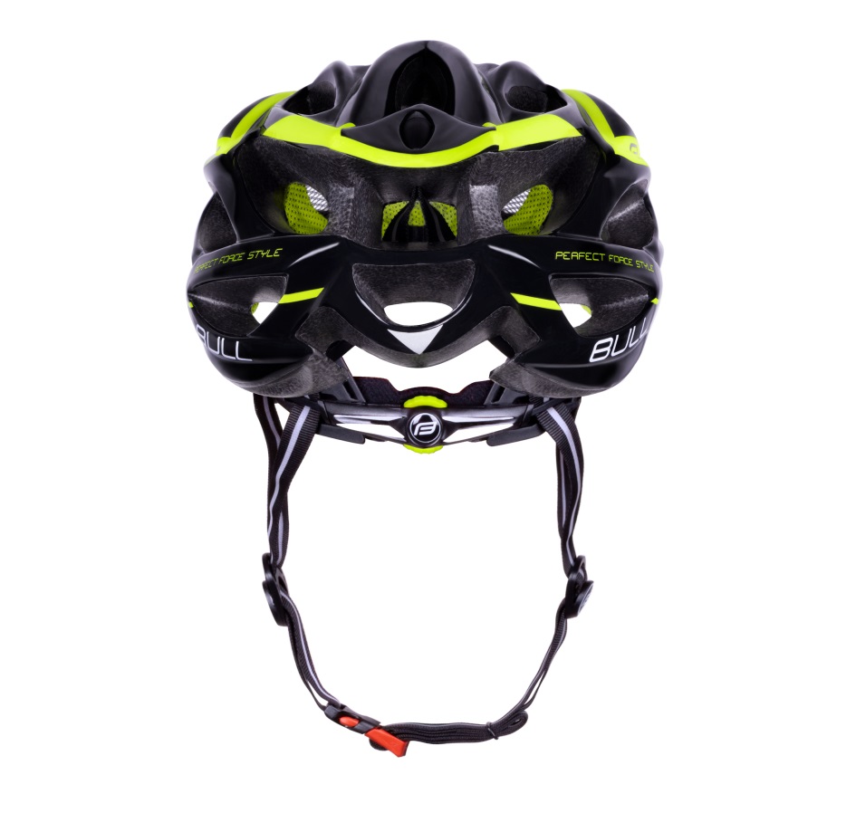 helmet FORCE BULL, black-fluo