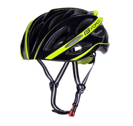 helmet FORCE BULL, black-fluo