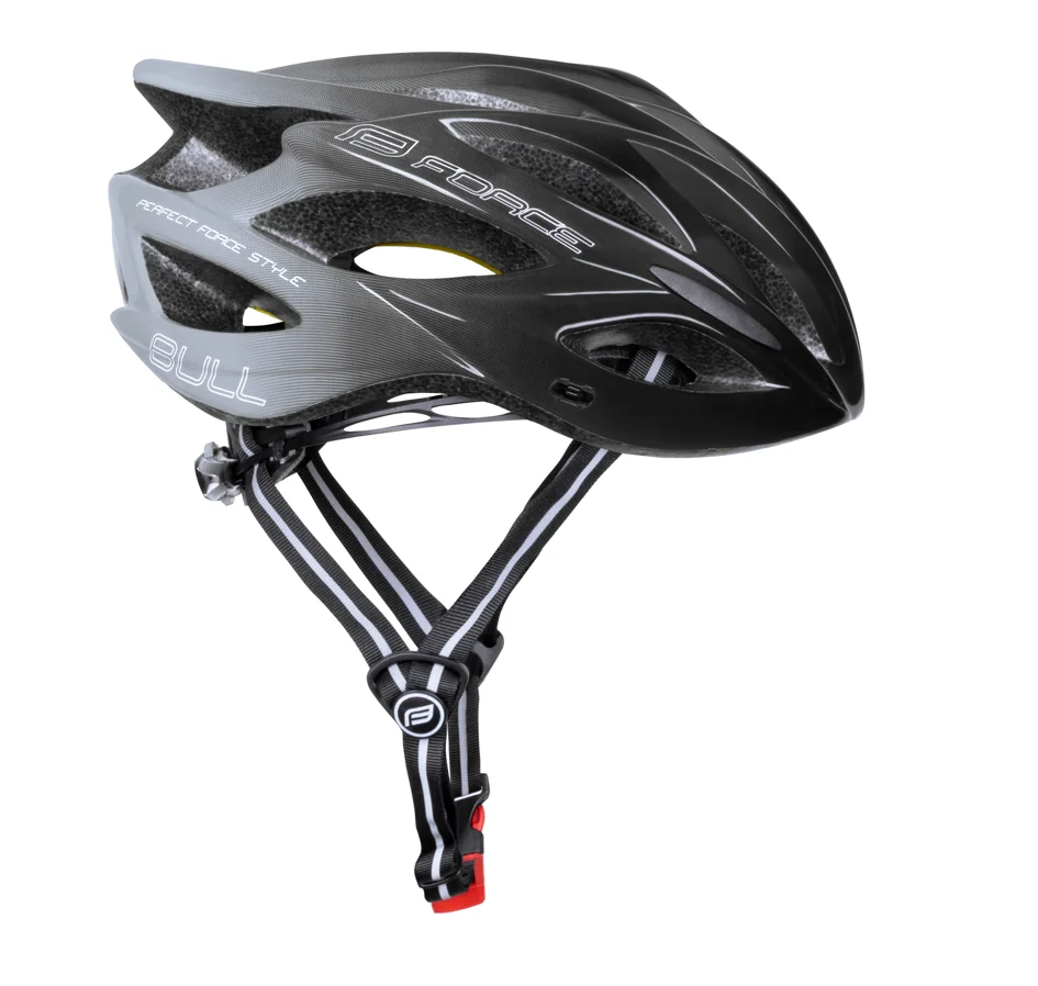 helmet FORCE BULL HUE MIPS, black-grey