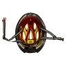 helmet FORCE BULL HUE MIPS, black-red