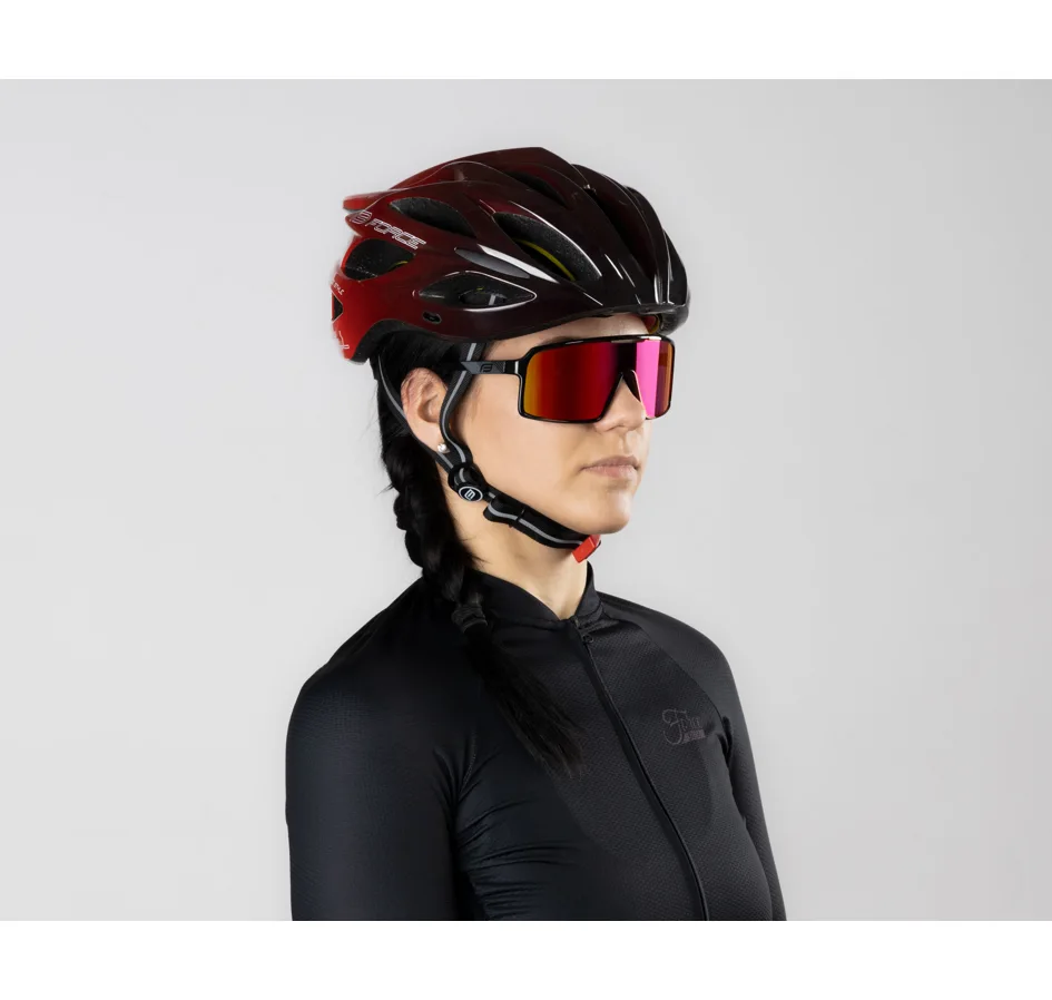 helmet FORCE BULL HUE MIPS, black-red