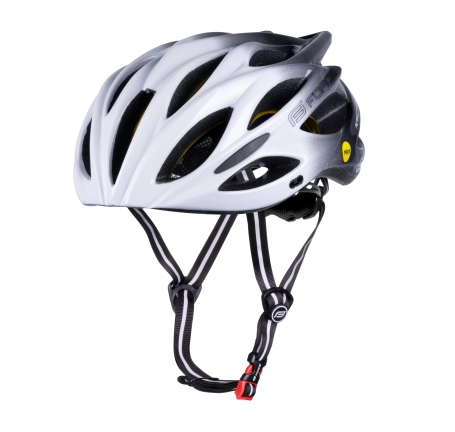 helmet FORCE BULL HUE MIPS, white-black