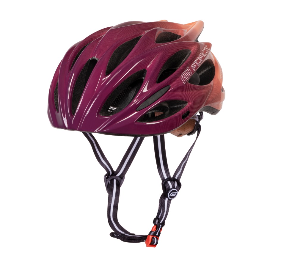 helmet FORCE BULL HUE, purple-apricot