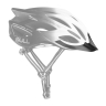 helmet FORCE BULL HUE, white-black