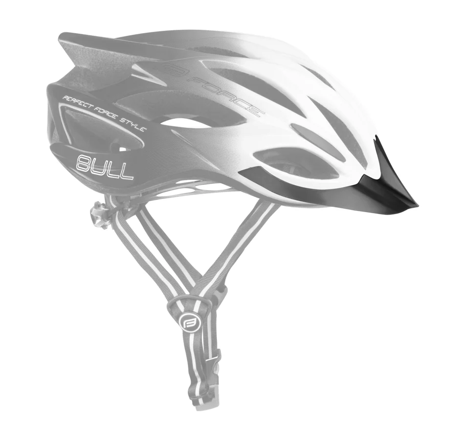 helmet FORCE BULL HUE, white-black