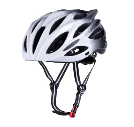 helmet FORCE BULL HUE, white-black