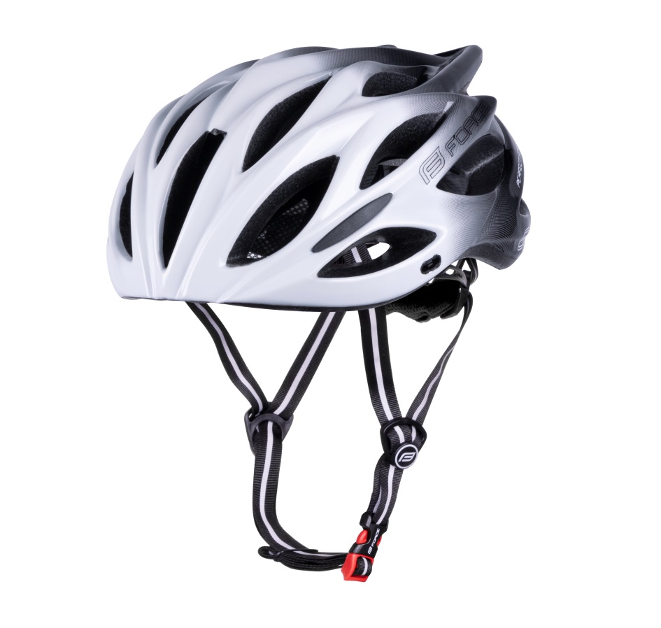 helmet FORCE BULL HUE, white-black