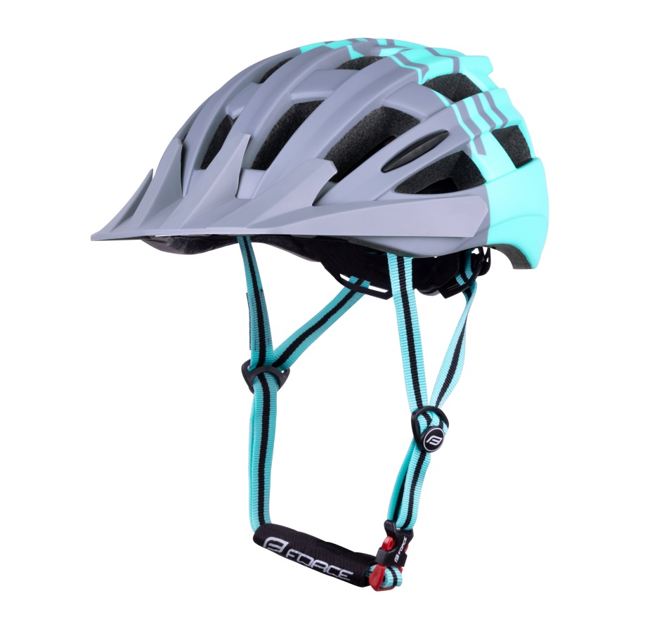 helmet FORCE CORELLA MTB, grey-turquoise