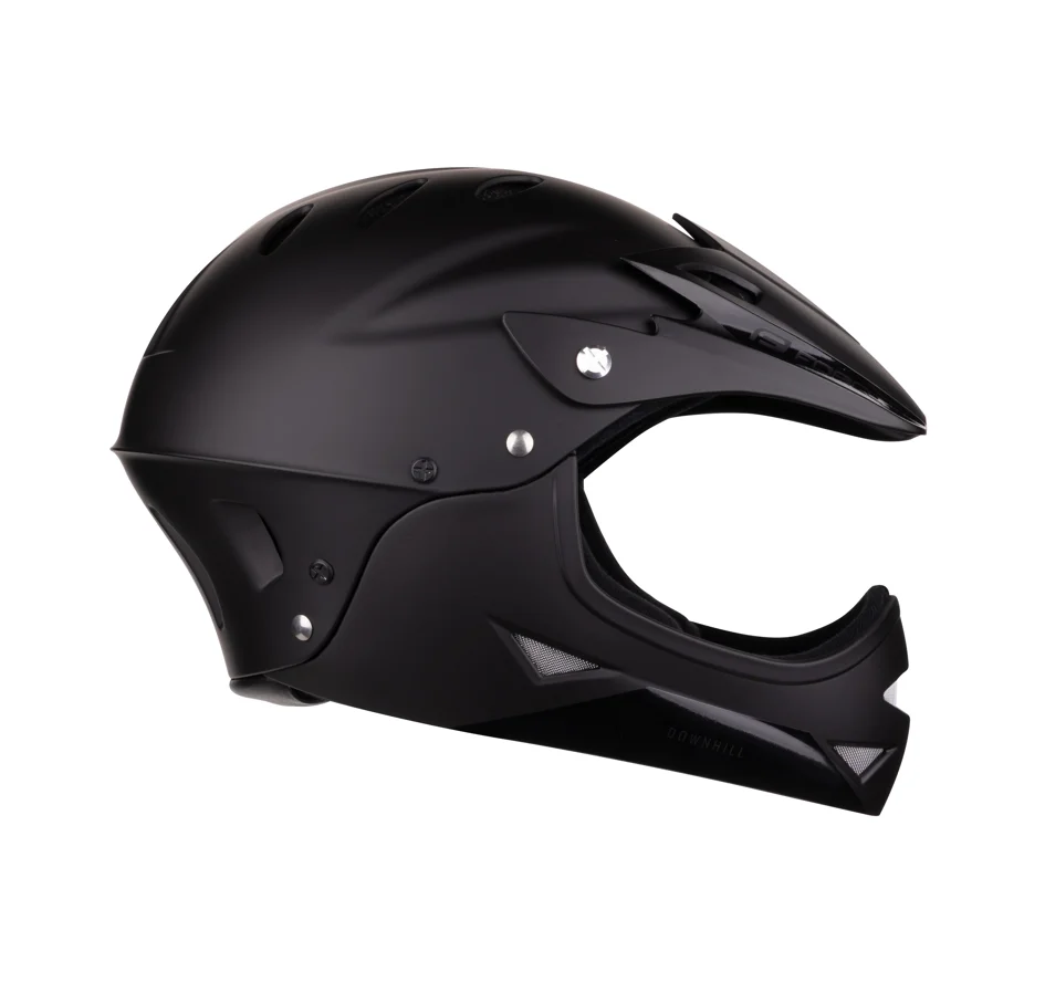 helmet FORCE DOWNHILL junior, matt black S - M
