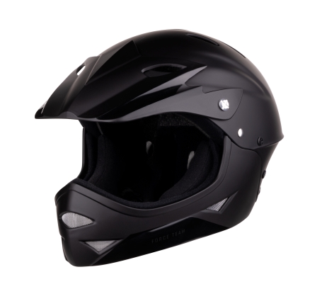 helmet FORCE DOWNHILL junior, matt black S - M