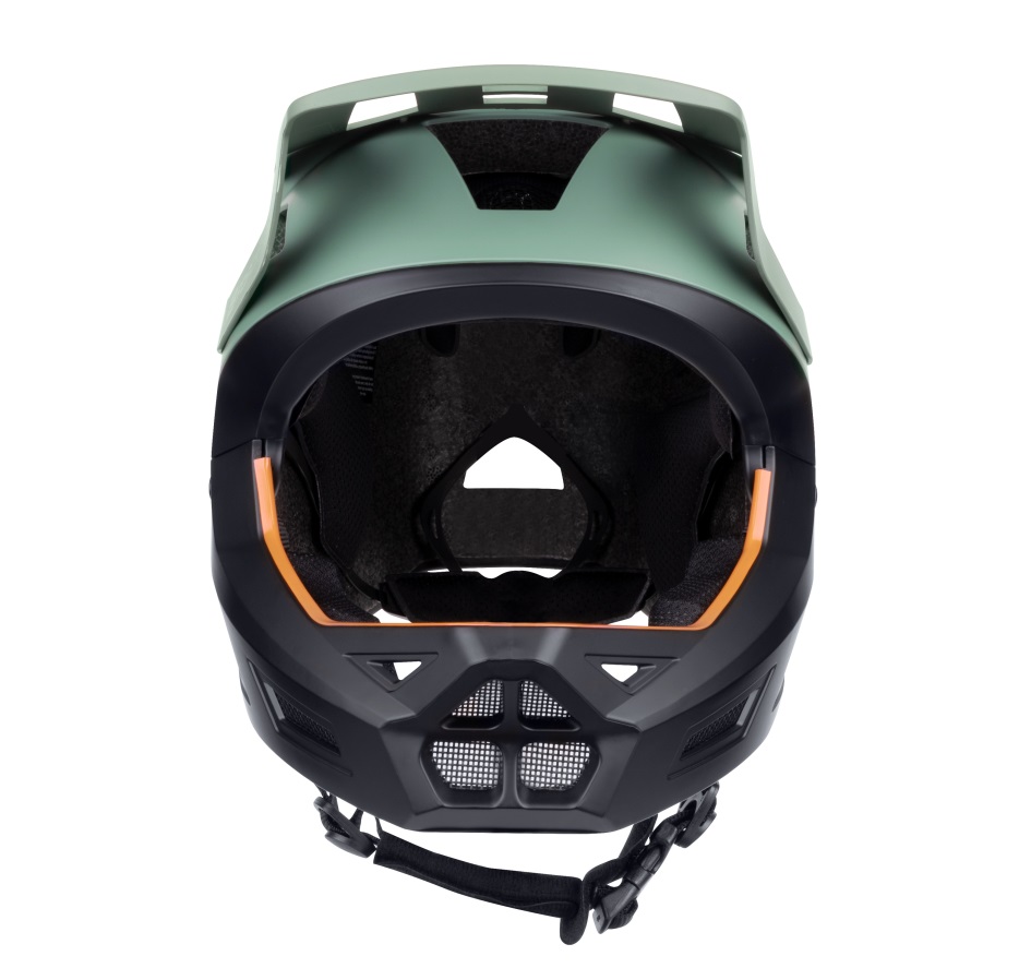 helmet FORCE DROP downhill, green-black