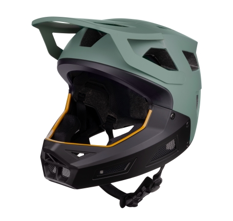 helmet FORCE DROP downhill, green-black