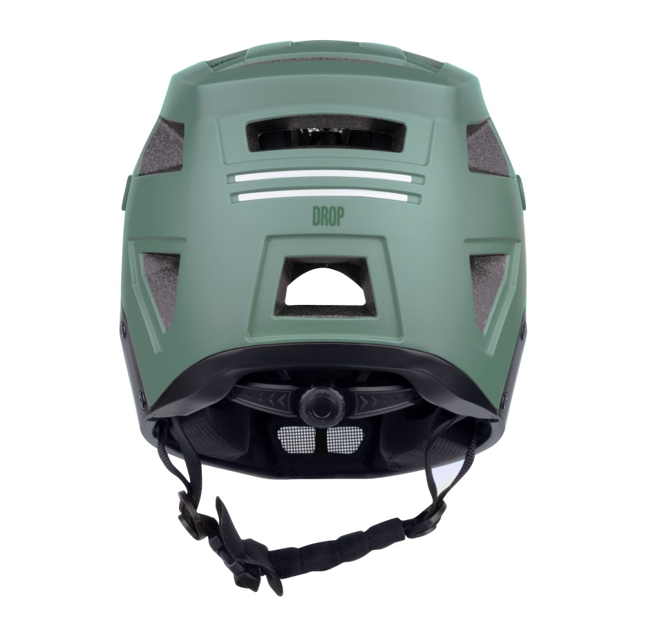 helmet FORCE DROP downhill, green-black