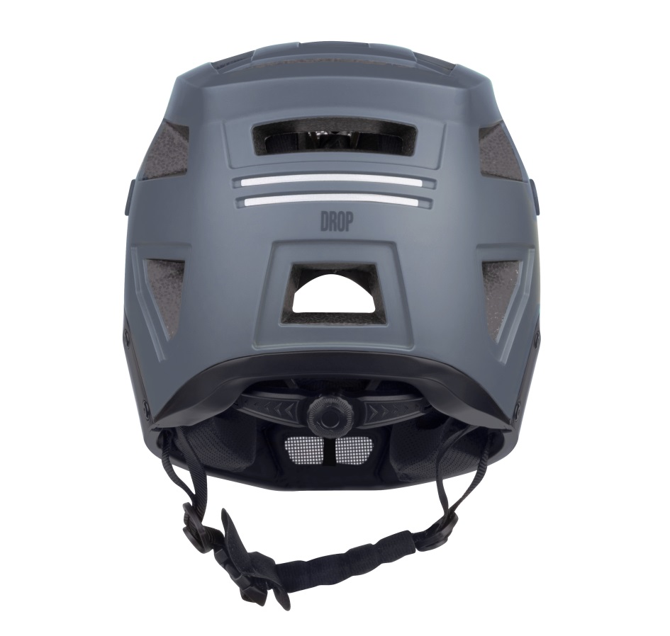 helmet FORCE DROP downhill, grey-black