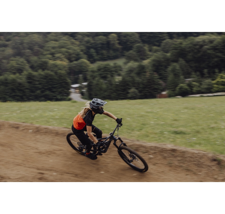 helmet FORCE DROP downhill, grey-black