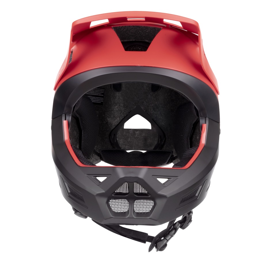 helmet FORCE DROP downhill, red-black