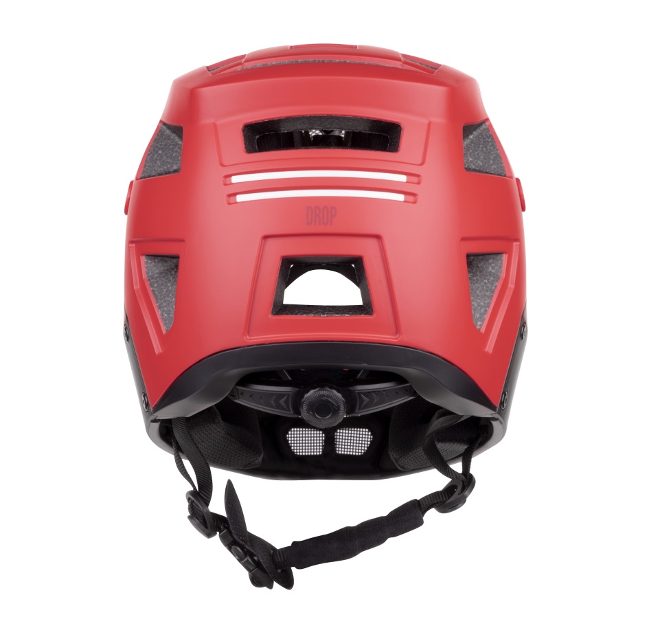 helmet FORCE DROP downhill, red-black