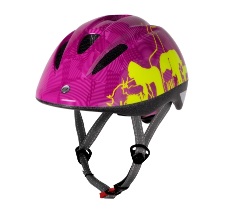 helmet FORCE FUN ANIMALS child fluo-pink