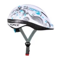 helmet FORCE FUN FLOWERS child, white-grey-blue 