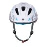 helmet FORCE FUN FLOWERS child, white-grey-blue 