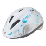 helmet FORCE FUN FLOWERS child, white-grey-blue 