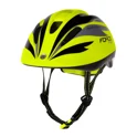 helmet FORCE FUN STRIPES child, fluo-black-grey S