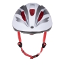 helmet FORCE FUN STRIPES child, white-grey-red  