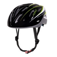 helmet FORCE HAL, black-green-white 