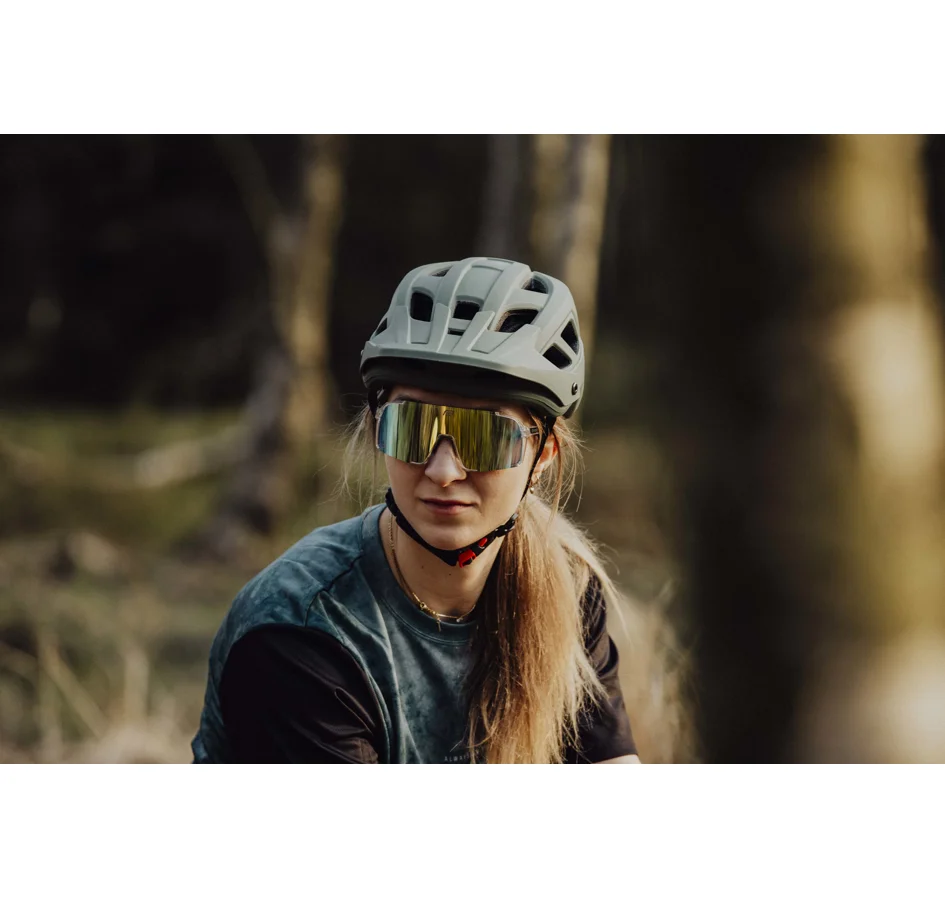 helmet FORCE IBEX MTB, green, matt