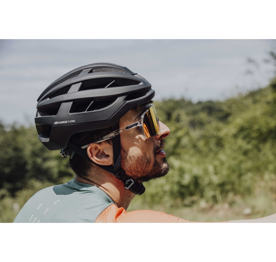 helmet FORCE LYNX, black matt
