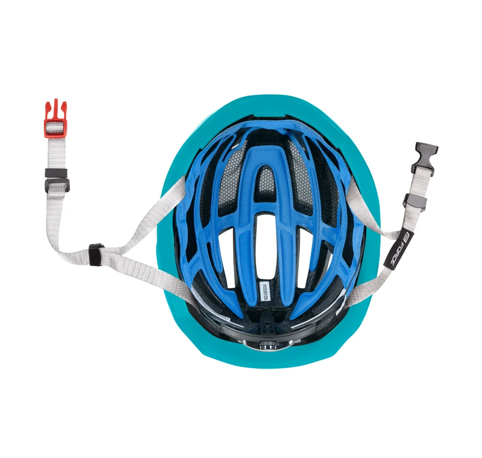 helmet FORCE LYNX, white-turquoise