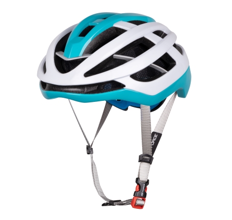 helmet FORCE LYNX, white-turquoise