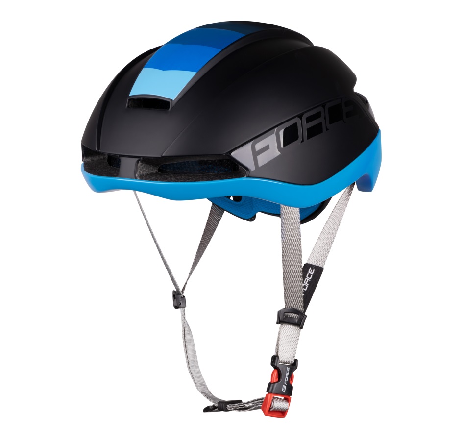 helmet FORCE ORCA, black matt-blue