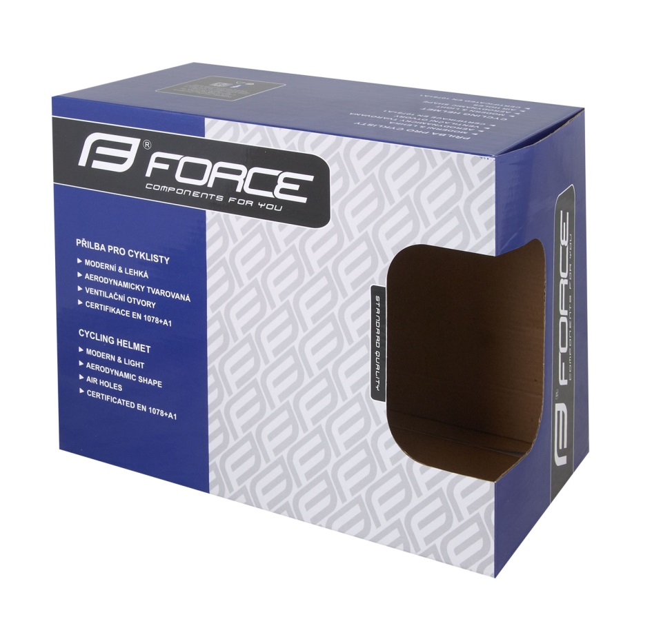 helmet FORCE REX, black-blue