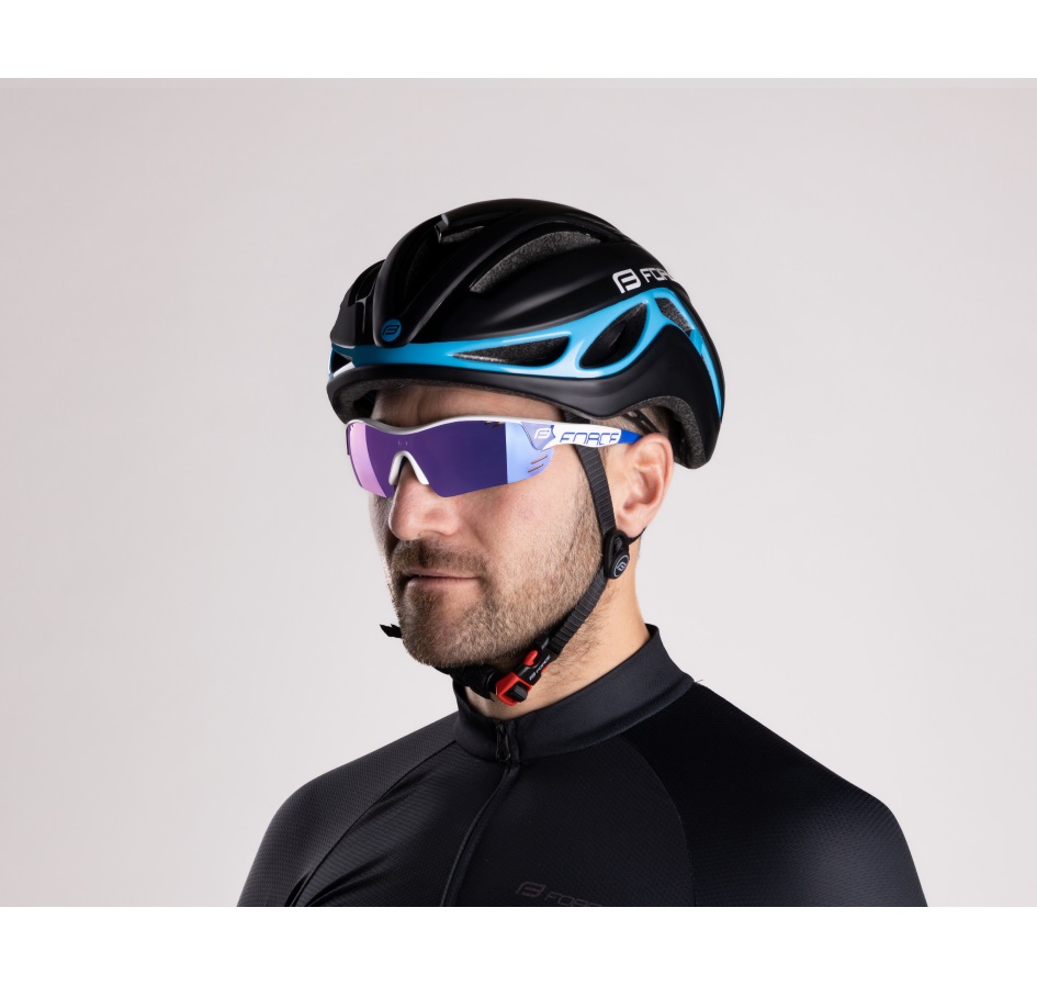 helmet FORCE REX, black-blue