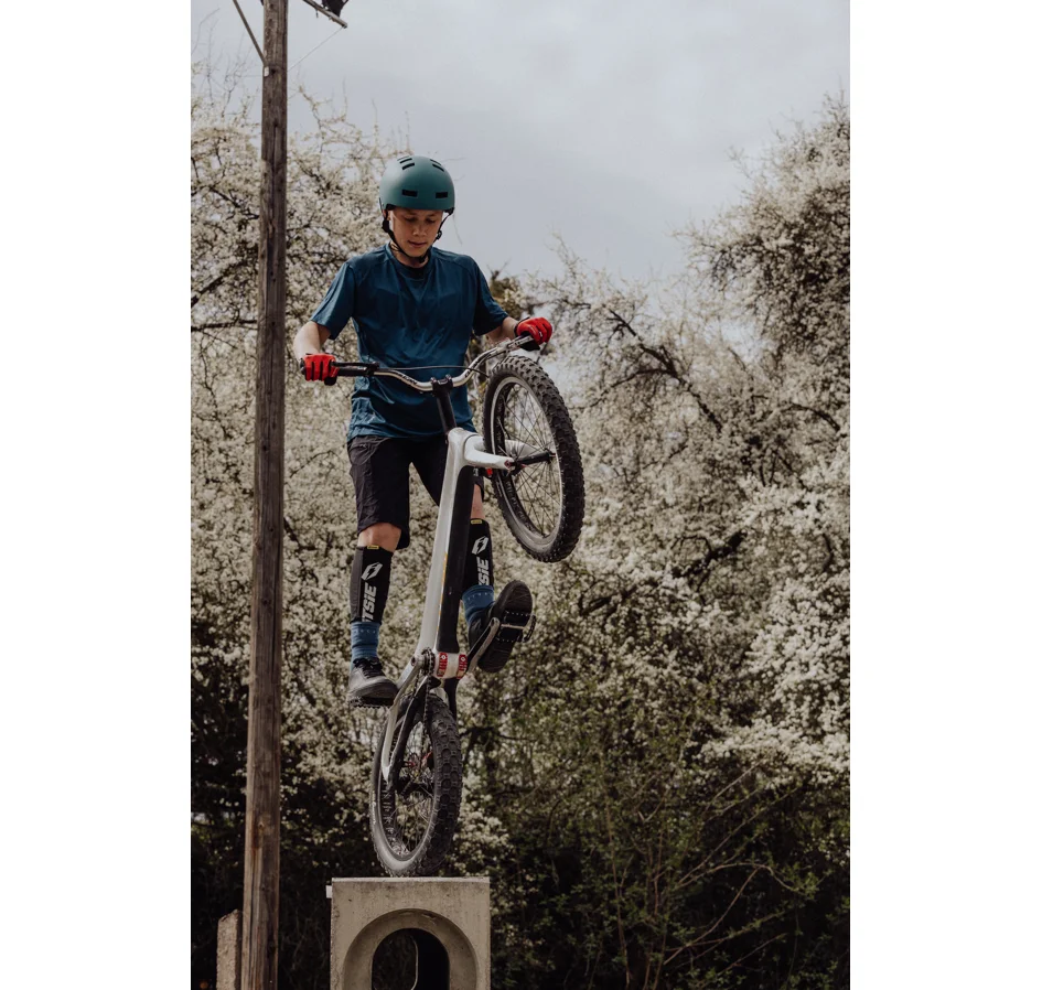 helmet FORCE RIDEZ BMX, teal matt