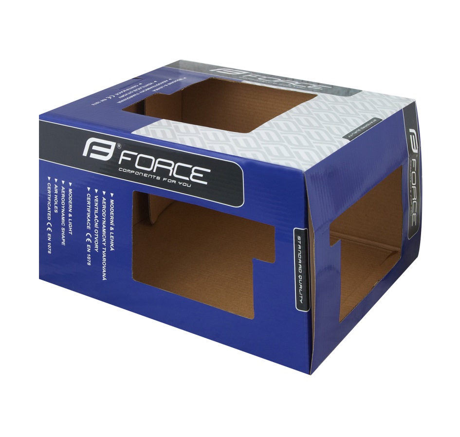 helmet FORCE ROAD, black matt/glossy 