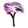 helmet FORCE ROAD, black-pink-white 
