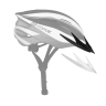 helmet FORCE TERY, white-grey 