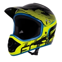 helmet FORCE TIGER downhill, black-fluo-blue