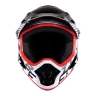 helmet FORCE TIGER downhill, black-red-white 