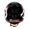 helmet FORCE TIGER downhill, black-red-white 