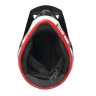 helmet FORCE TIGER downhill, black-red-white 