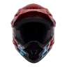 helmet FORCE TIGER downhill, red-blk-blue