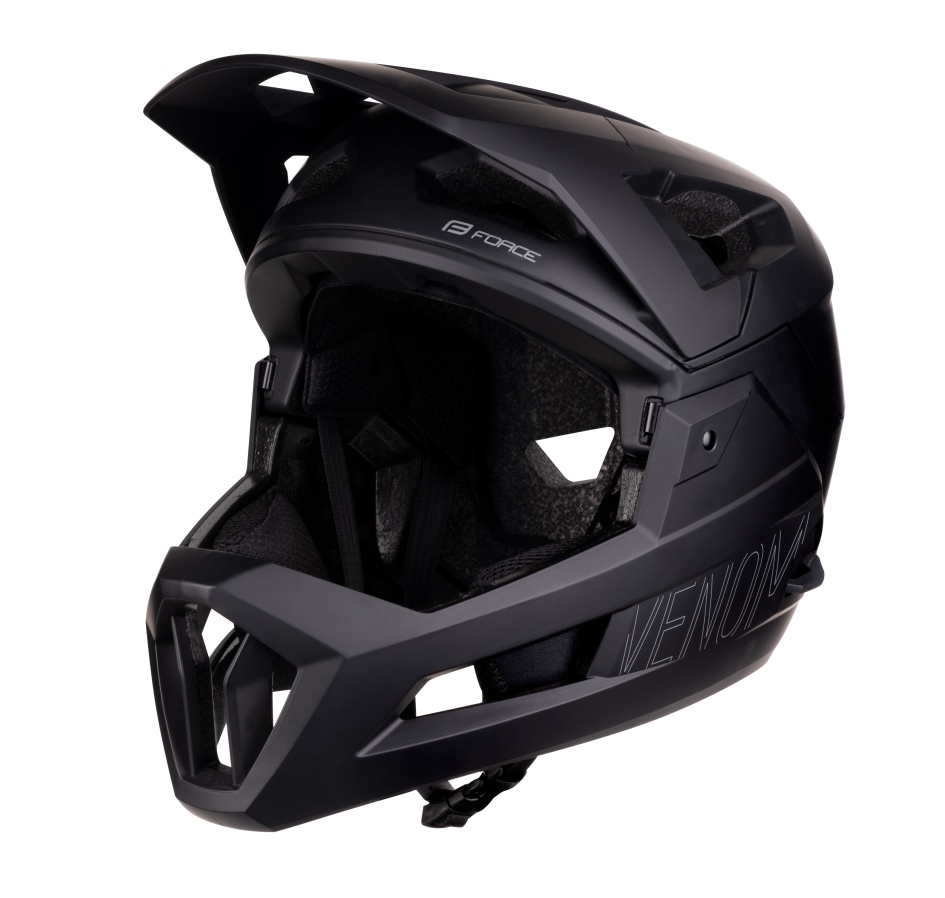 helmet FORCE VENOM downhill, black L-XL