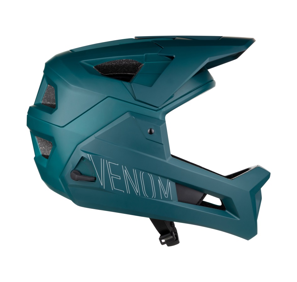 helmet FORCE VENOM downhill, teal