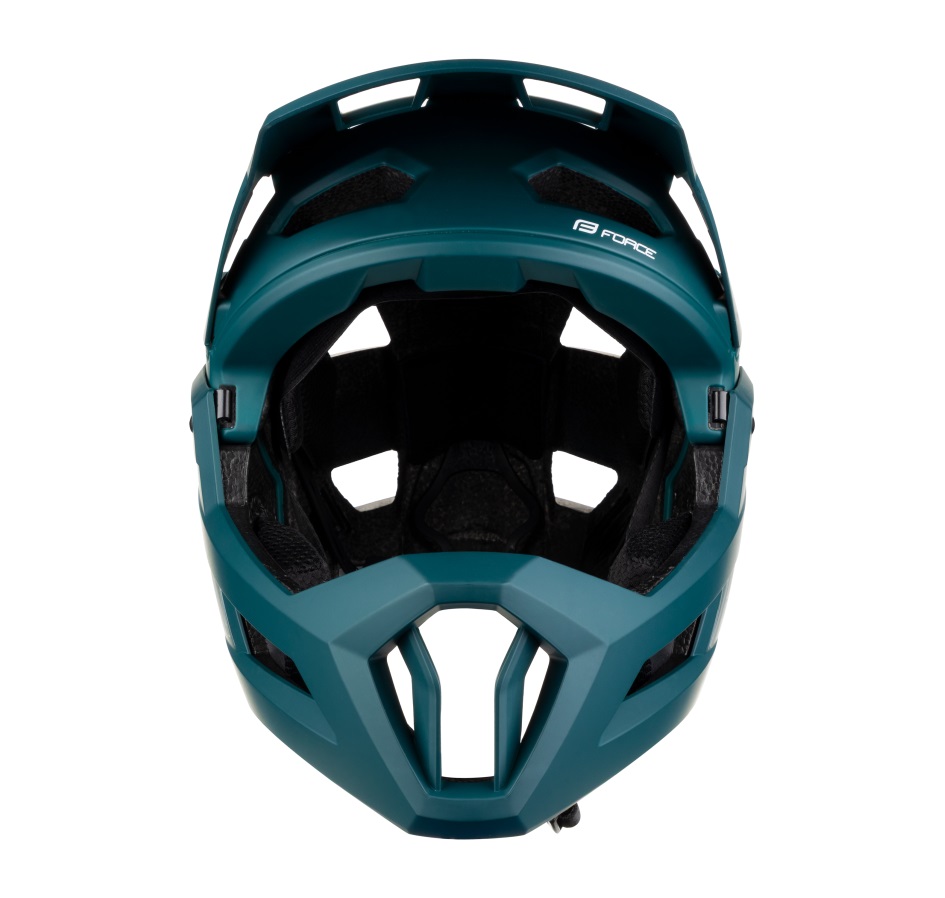 helmet FORCE VENOM downhill, teal