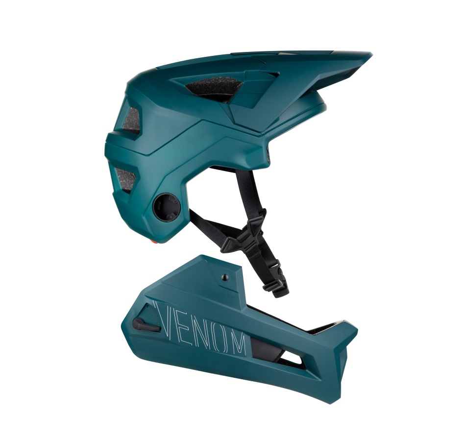 helmet FORCE VENOM downhill, teal