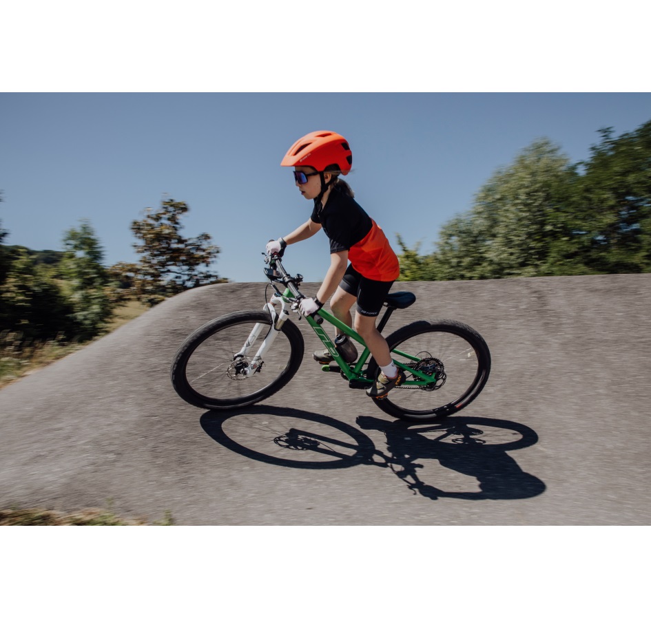 helmet FORCE ZEBU with light, orange